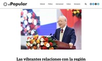 Báo chí Nam Mỹ đánh giá cao trường phái ngoại giao cây tre Việt Nam