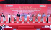 Thủ tướng Phạm Minh Chính dự lễ khởi công Nhà máy sản xuất, chế tạo các bảng mạch in điện tử 