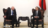 Phó Thủ tướng Trần Lưu Quang tiếp các đoàn quốc tế tới viếng Tổng Bí thư Nguyễn Phú Trọng