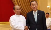 เลขาธิการใหญ่สหประชาชาติมีการหารือกับผู้นำประเทศพม่า