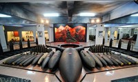 การจัดแสดงกับระเบิด ณ พิพิธภัณฑ์ทหารช่างในกรุงฮานอย