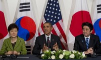 ผู้นำสหรัฐ ญี่ปุ่นและสาธารณรัฐเกาหลีหารือเกี่ยวกับปัญหาของเปียงยาง