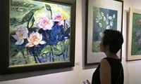 งานนิทรรศการภาพวาด “ดอกบัว”ในกรุงฮานอย