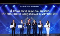 รางวัลผลิตภัณฑ์เทคโนโลยีดิจิทัล Make in Vietnam สร้างพลังขับเคลื่อนให้แก่สถานประกอบการด้านเทคโนโลยีดิจิทัลเวียดนาม
