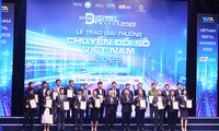 ผลิตภัณฑ์และบริการ 49 รายการได้รับรางวัลการปรับเปลี่ยนสู่ยุคดิจิทัลเวียดนามปี 2022