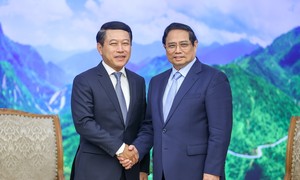 Primer ministro de Vietnam recibe a viceprimer ministro de Laos