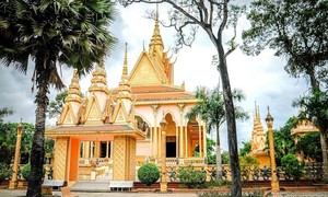 A majestic pagoda in Tra Vinh province