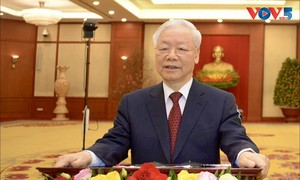 Ucapan Selamat Hari Raya Tet 2023 dari Sekretaris Jenderal Komite Sentral Partai Komunis Vietnam, Nguyen Phu Trong
