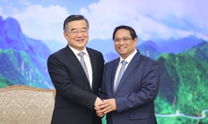 Thủ tướng Chính phủ Phạm Minh Chính tiếp Phó Ủy viên trưởng Nhân đại toàn quốc Trung Quốc