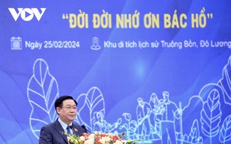 Ketua MN Vietnam, Vuong Dinh Hue Hadiri Acara Mengawali Bulan Pemuda dan Festival Penghijauan Tahun 2024