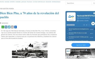Radio Nacional Argentina destaca Dien Bien Phu, a 70 años de la revolución del pueblo vietnamita