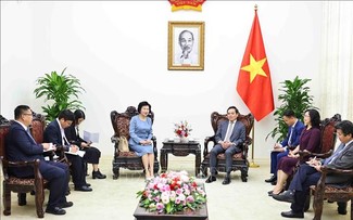 Vicepremier de Vietnam recibe a presidenta del grupo Sailun