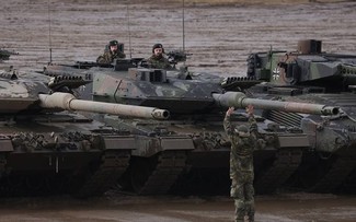 German Leopard tanks delivered to Ukraine