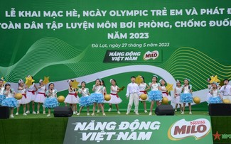 Veranstaltung des olympischen Tags der Kinder