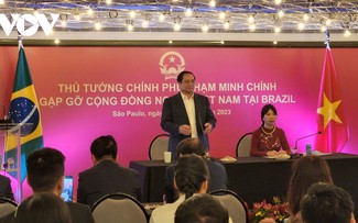 Premierminister Pham Minh Chinh trifft die vietnamesische Gemeinschaft in Brasilien und südamerikanischen Ländern