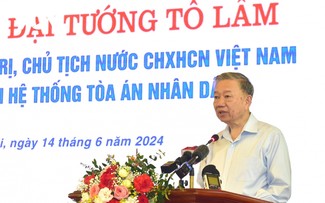 Staatspräsident To Lam fordert zum Aufbau eines modernen, professionellen und rechtsstaatlichen Justizwesens auf