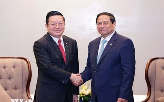 PM Vietnam, Pham Minh Chinh Menerima Sekjen ASEAN, Kao Kim Hourn 