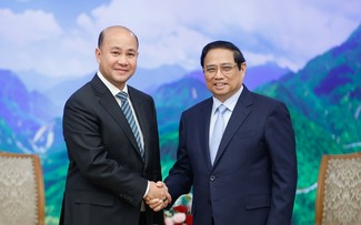 PM Vietnam, Pham Minh Chinh Terima Sekretaris Jenderal Departemen Penggerakan Massa Partai Rakyat Kamboja, Hun Many 