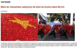 Ausländische Medien berichten über die Feier zum 40. Jahrestag der Befreiung  Südvietnams 