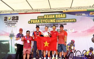 Nguyen Thi Be Hong gewinnt die Goldmedaille bei der asiatischen Jugend-Radmeisterschaft 2023