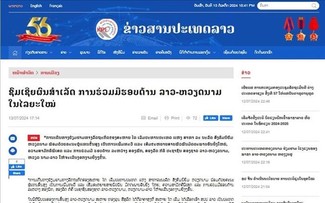 Laos Medien würdigen den Besuch von Staatspräsident To Lam
