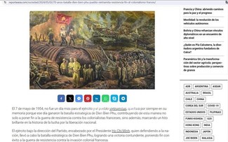 아르헨티나 매체, 디엔비엔푸 전투 승리의 거대한 의미 강조