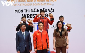 Wrestling team brings home 17 golds at SEA Games 31