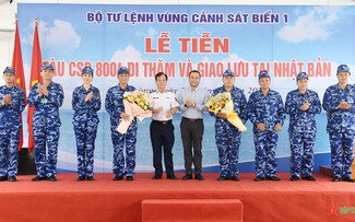 Vietnamese coast guard ship departs for Japan