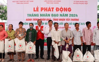 Hau Giang, Nghe An provinces launch Humanitarian Month 2024