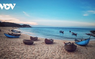 クアンガイ省で最も美しいビーチがあるサーフィン漁村の探検