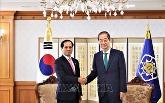ソン外務大臣 韓国首相と会見