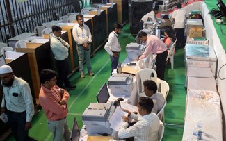 印度开始众议院选举计票程序