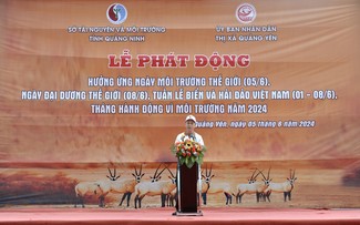 越南各地举行环境行动月启动仪式