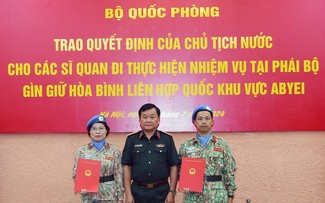 Vietnam entsendet weitere Offiziere zur UN-Friedensmission im Abyei-Gebiet