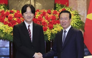 Staatspräsident Vo Van Thuong empfängt Kronprinzen von Japan