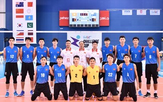 Vietnamesische Volleyball-Mannschaft der Männer belegt 1. Platz in Südostasien