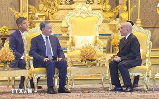Presiden Vietnam, To Lam Beraudiensi kepada Raja Kamboja, Norodom Sihamoni