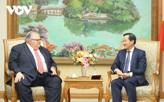 Phó Thủ tướng Lê Minh Khái tiếp Tổng Giám đốc Ngân hàng Thanh toán quốc tế