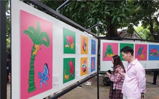 Painting exhibition "Folk in Gen Z" offers new perspective on Vietnamese culture