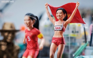 Chiêm ngưỡng những bức tượng mini tri ân nhà vô địch SEA Games 32