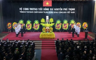 Tổ chức trọng thể Lễ truy điệu và Lễ di quan Tổng Bí thư Nguyễn Phú Trọng tại Hà Nội