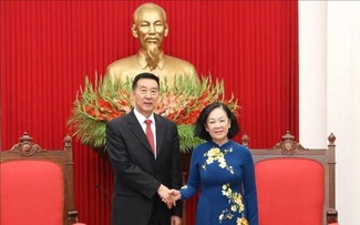 Thường trực Ban Bí thư Trương Thị Mai tiếp Đoàn đại biểu Chính hiệp Toàn quốc Trung Quốc