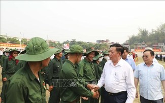 Trưởng Ban Tuyên giáo TW Nguyễn Trọng Nghĩa kiểm tra công tác chuẩn bị lễ kỷ niệm 70 năm Chiến thắng Điện Biên Phủ