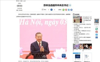 Truyền thông các nước đưa tin đậm nét về việc ông Tô Lâm được bầu làm Tổng Bí thư Ban Chấp hành TW Đảng CSVN