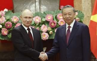 Tổng thống Nga và Chủ tịch ĐCS LB Nga chúc mừng và đánh giá cao uy tín chính trị của Tổng Bí thư, Chủ tịch nước Tô Lâm