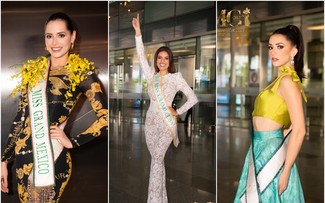 Reinas de belleza llegan a Vietnam para Miss Grand International 2023