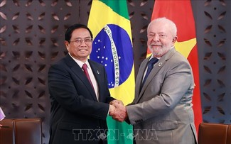 Dirigentes vietnamitas felicitan a sus pares brasileños por 35 años de lazos diplomáticos