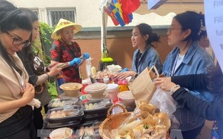 Colores de la cultura vietnamita en la Feria de Comercio y Gastronomía de la ASEAN 2024 en Suecia