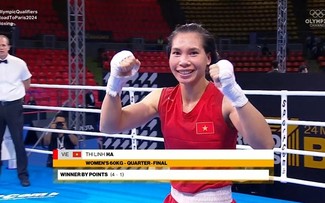 Paris 2024: La boxeuse Hà Thi Linh qualifie le Vietnam pour son onzième billet olympique
