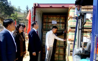 Huyện vùng cao Hà Giang xuất khẩu container củ cải muối đầu tiên của năm 2024 sang Nhật Bản